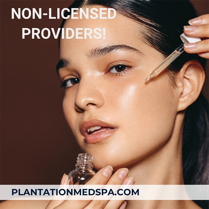 image of complications of aesthetic procedures from nonlicensed providers