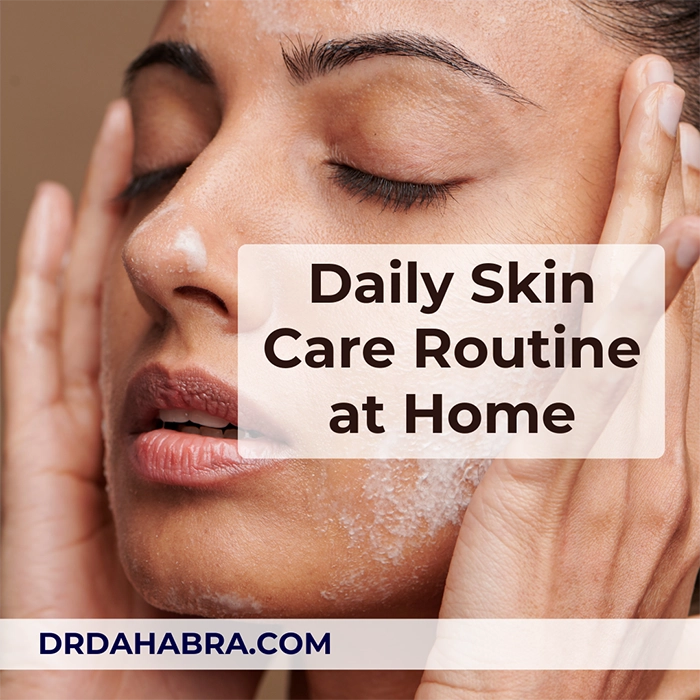 image of 6 steps to daily skin care routine at home